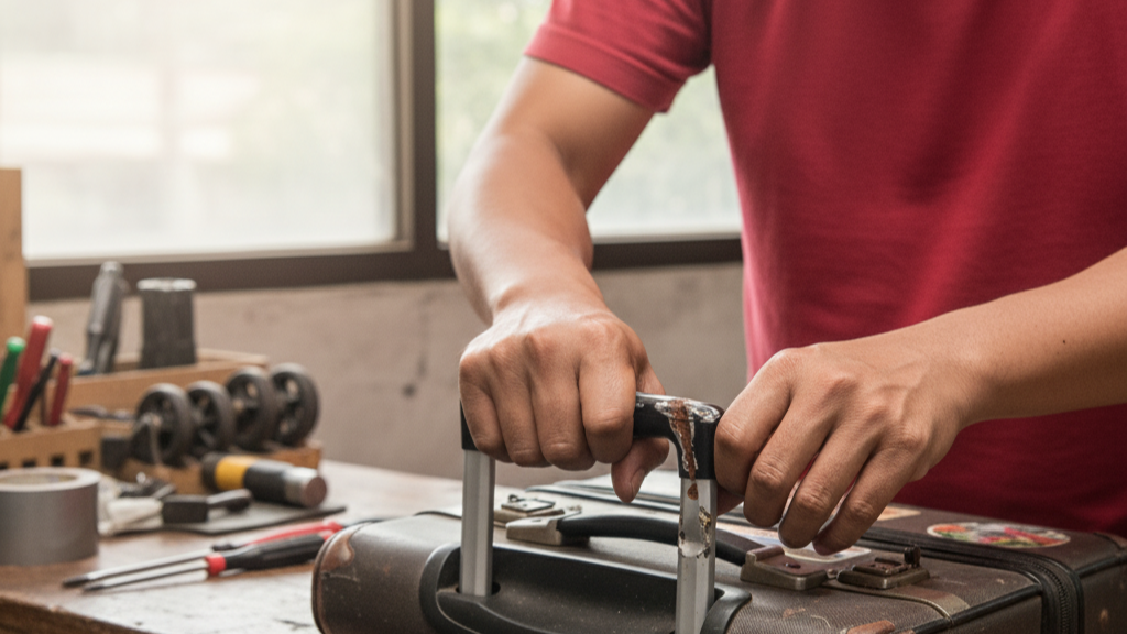 Langkah-Langkah Memasang Handle Koper Baru dengan Benar