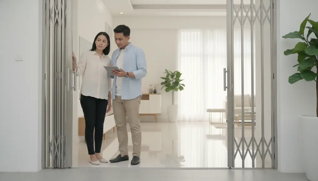 Panduan Memilih Folding Gate yang Tahan Lama (Material & Ketebalan Besi)