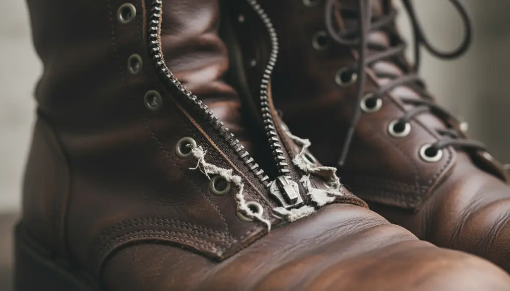 Mengapa Resleting Sepatu Boots Sering Rusak dan Pentingnya Ganti Resleting Sepatu, Zipper Replacement