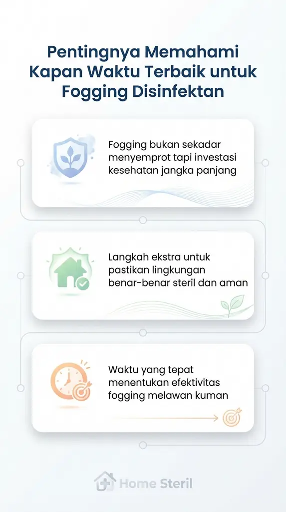 Pentingnya Memahami Kapan Waktu Terbaik untuk Fogging Disinfektan