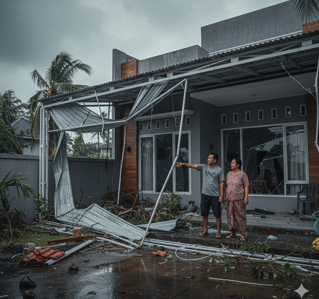 Kerusakan Akibat Cuaca Ekstrem atau Bencana Alam