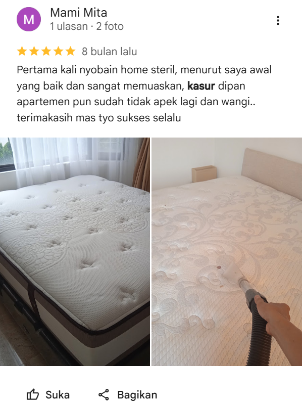 Testimoni Pelanggan Home Steril