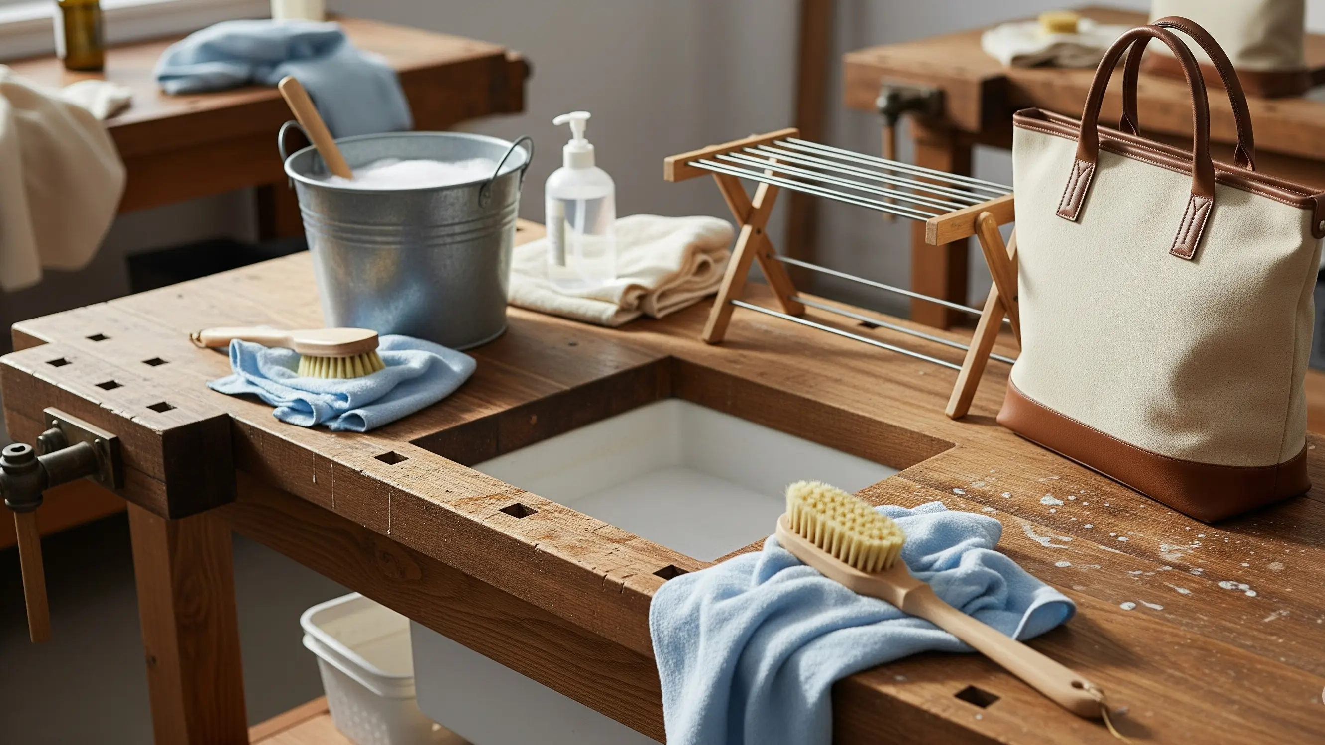 Membandingkan Mencuci tas branded sendiri dengan Jasa Laundry Tas Berpengalaman