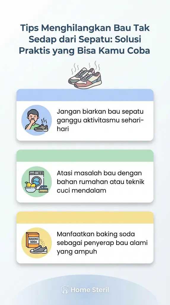 Tips Menghilangkan Bau Tak Sedap dari Sepatu: Solusi Praktis yang Bisa Kamu Coba