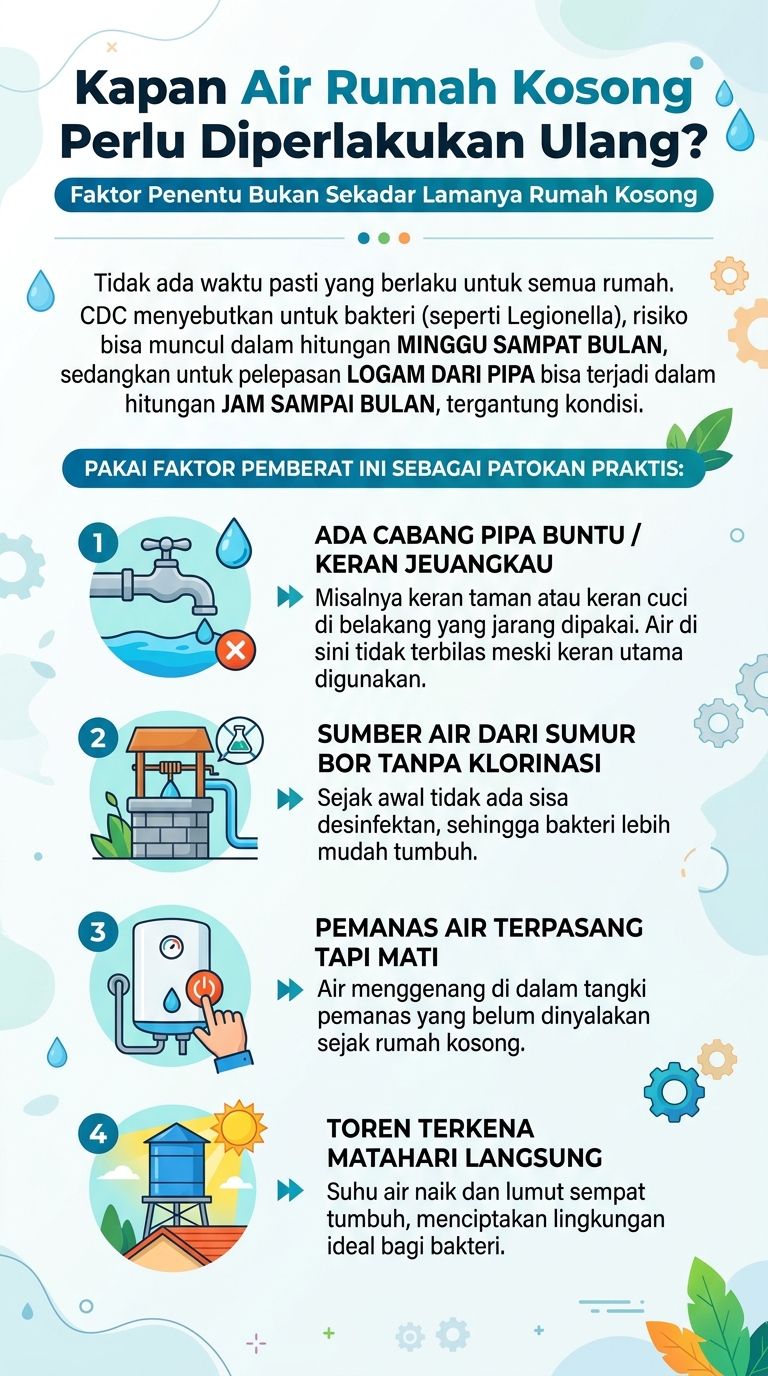 Kapan Air Rumah Kosong Perlu di Perlakukan Ulang 