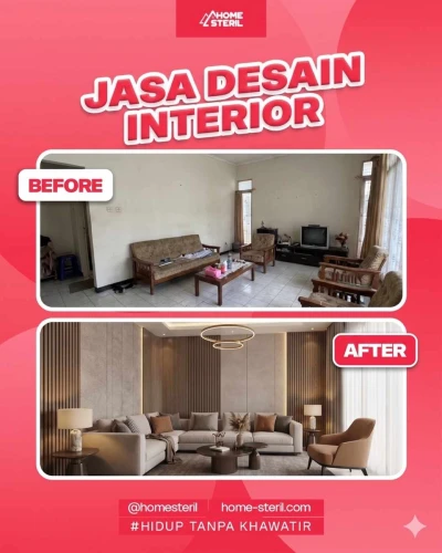 Before&After desain interior home-steril.com