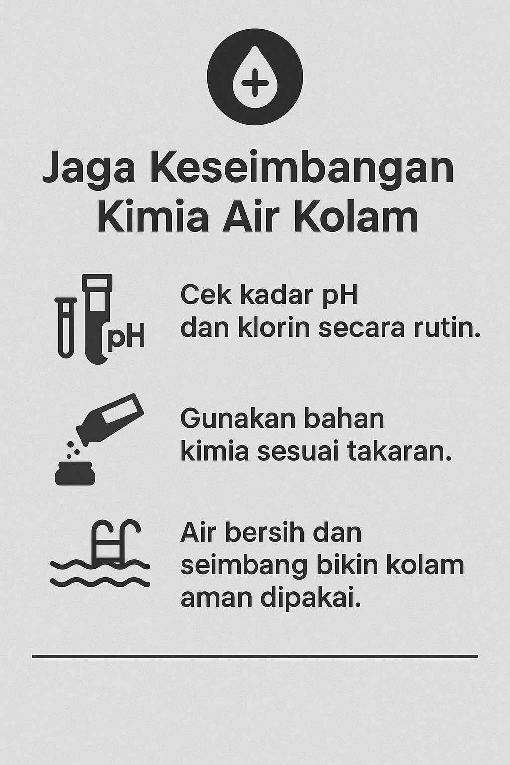 Infografik: Jaga Keseimbangan Kimia Air Kolam