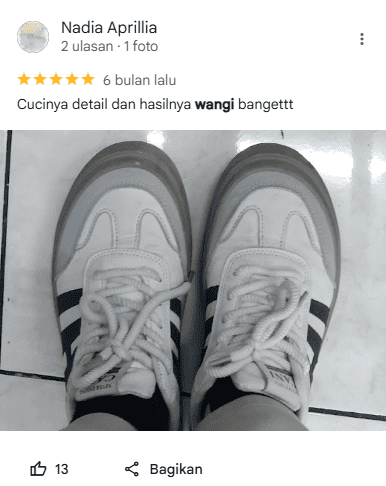 Review Pelanggan dan  Dropshipper Shoe Cleaner Sneakershoot.id 