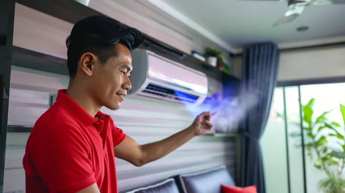 Kebocoran refrigerant atau freon
