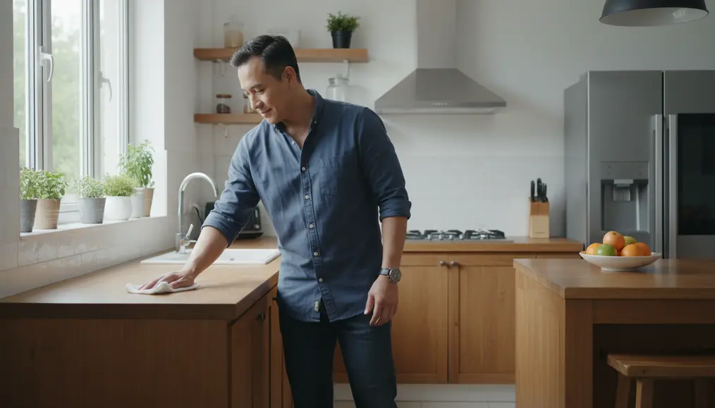Cara Merawat Kitchen Set Kayu Solid agar Tidak Mudah Retak dan Berjamur