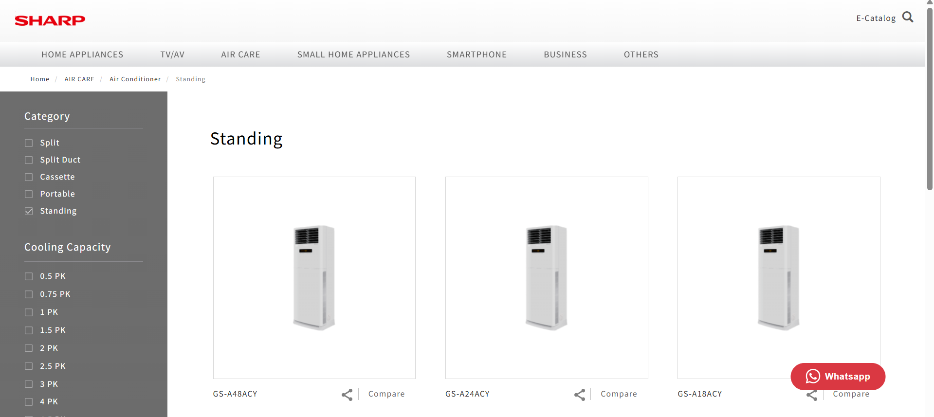 5. Sharp (Seri AH - Turbo Cooling)