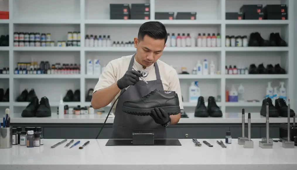 Proses Jasa Repaint Sepatu Safety yang Terpercaya