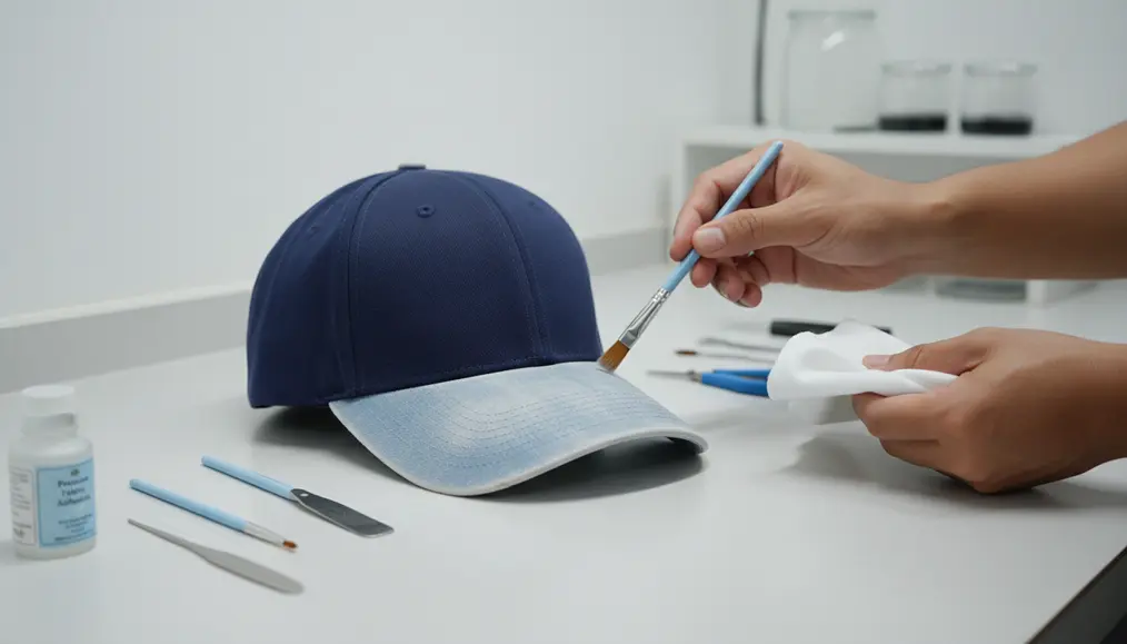Repaint Visor (Lidah) Topi yang Pudar Tapi Badan Masih Bagus