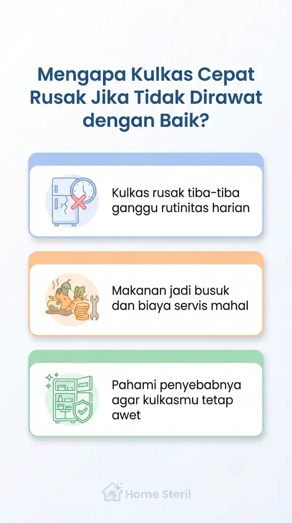 Mengapa Kulkas Cepat Rusak Jika Tidak Dirawat dengan Baik?