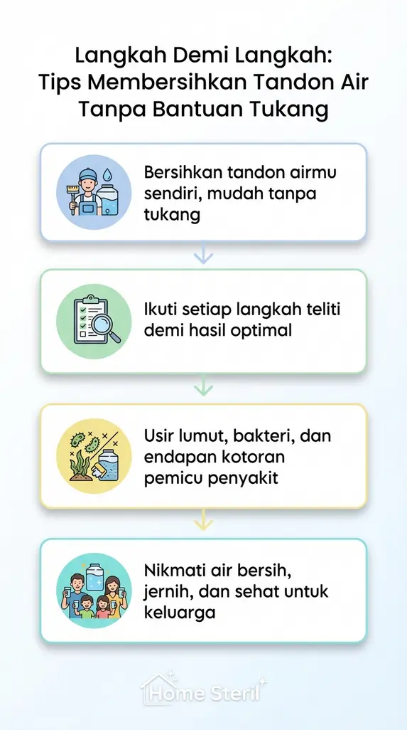 Langkah Demi Langkah: Tips Membersihkan Tandon Air Tanpa Bantuan Tukang