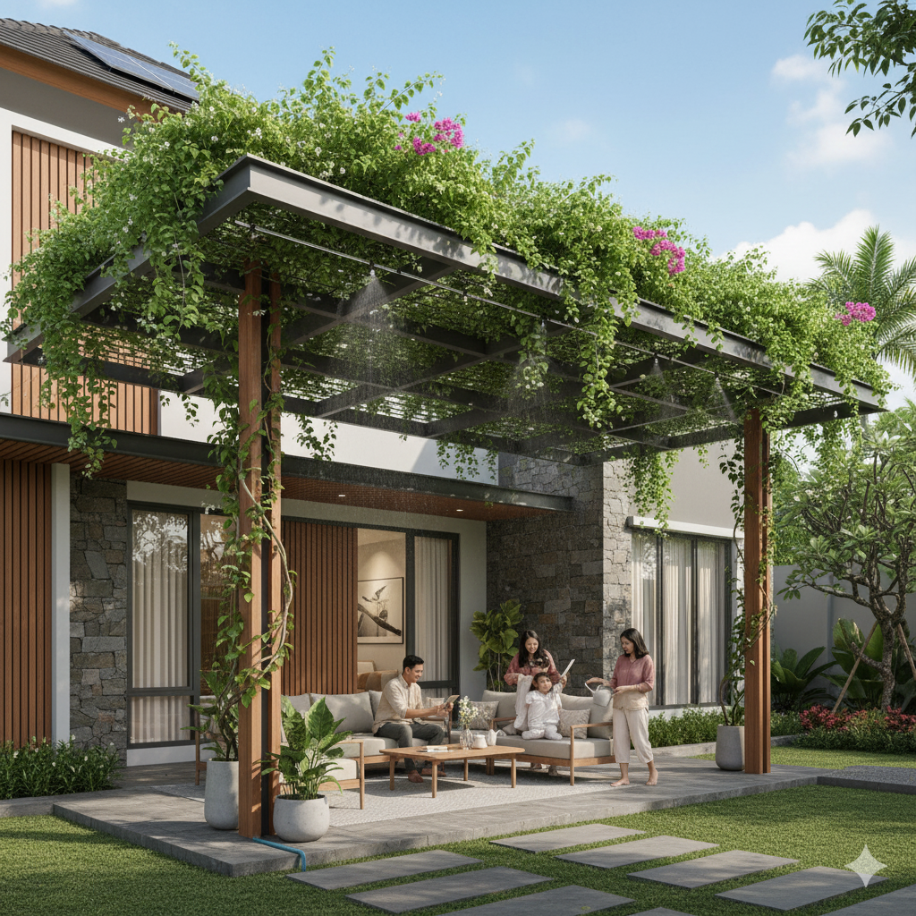 Pertimbangan Teknis Pemasangan Kanopi Hijau dan Sistem Irigasi