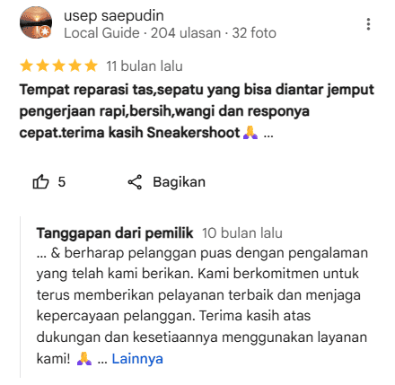 Testimoni Pelanggan di Sneakershoot.id