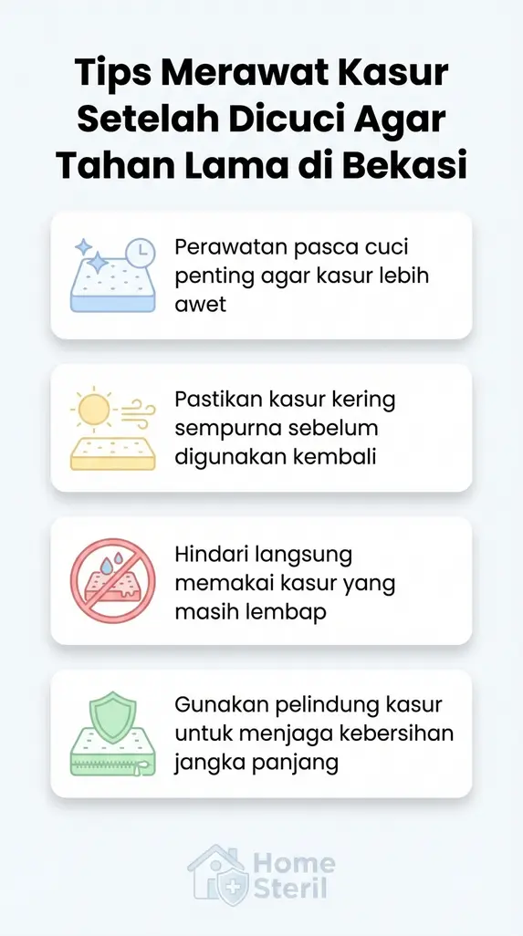 Tips Merawat Kasur Setelah Dicuci Agar Tahan Lama di Bekasi