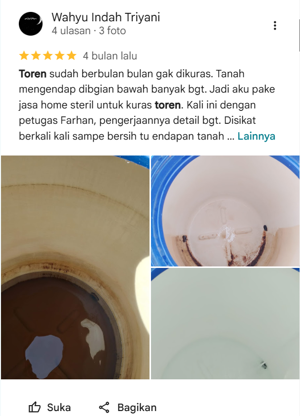 Testimoni Pelanggan Home Steril