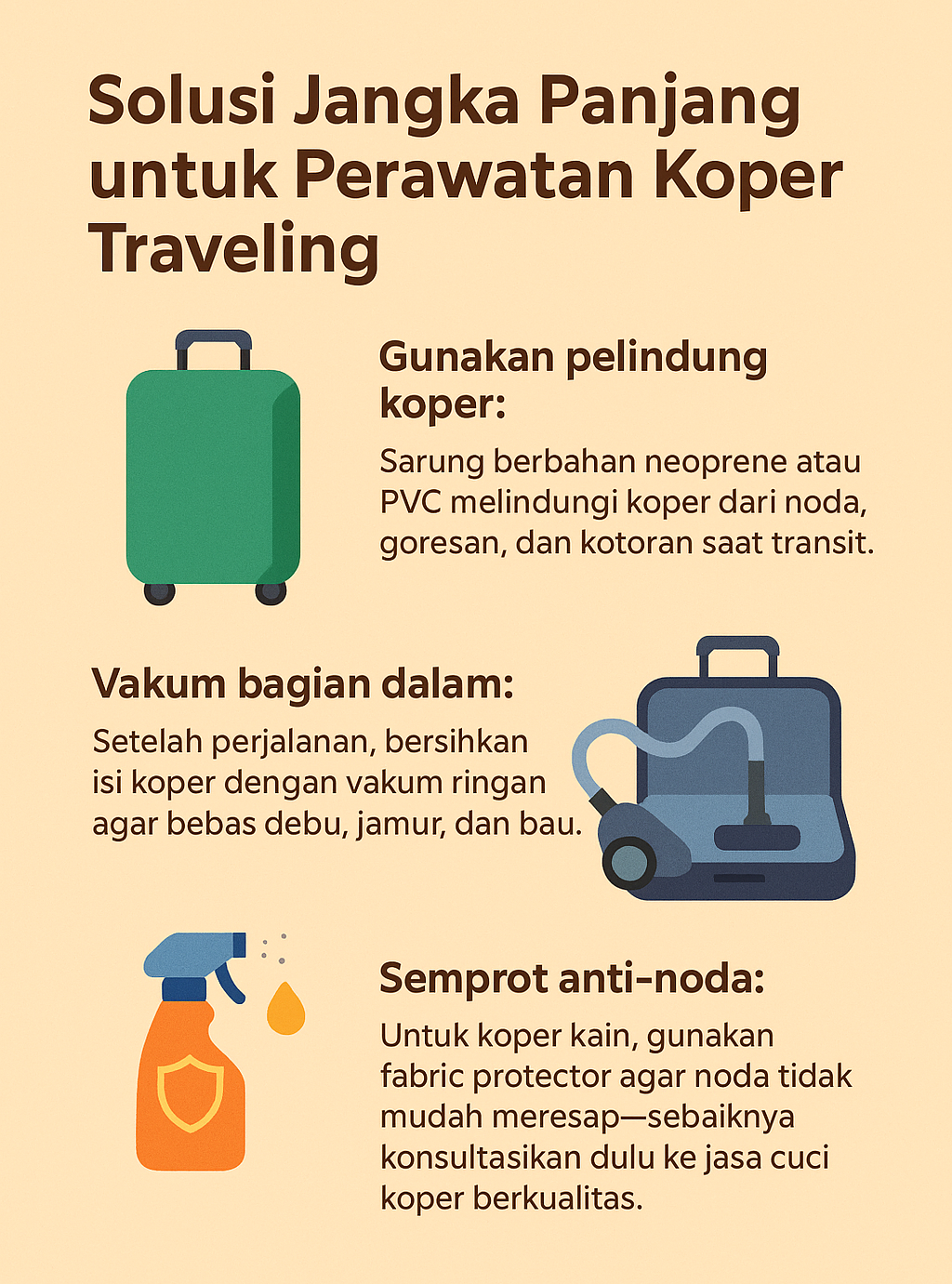 Solusi Jangka Panjang untuk Perawatan Koper Traveling