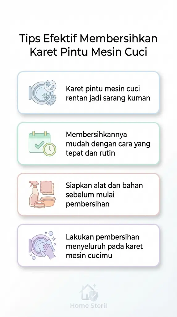 Tips Efektif Membersihkan Karet Pintu Mesin Cuci