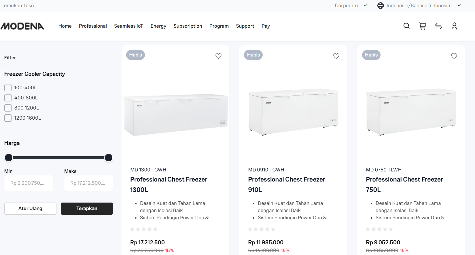 1. Modena (Elegansi & Durabilitas Tinggi)