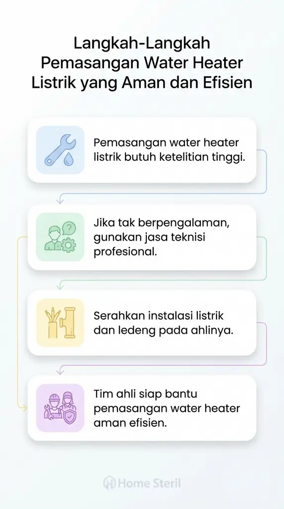 Langkah-Langkah Pemasangan Water Heater Listrik yang Aman dan Efisien