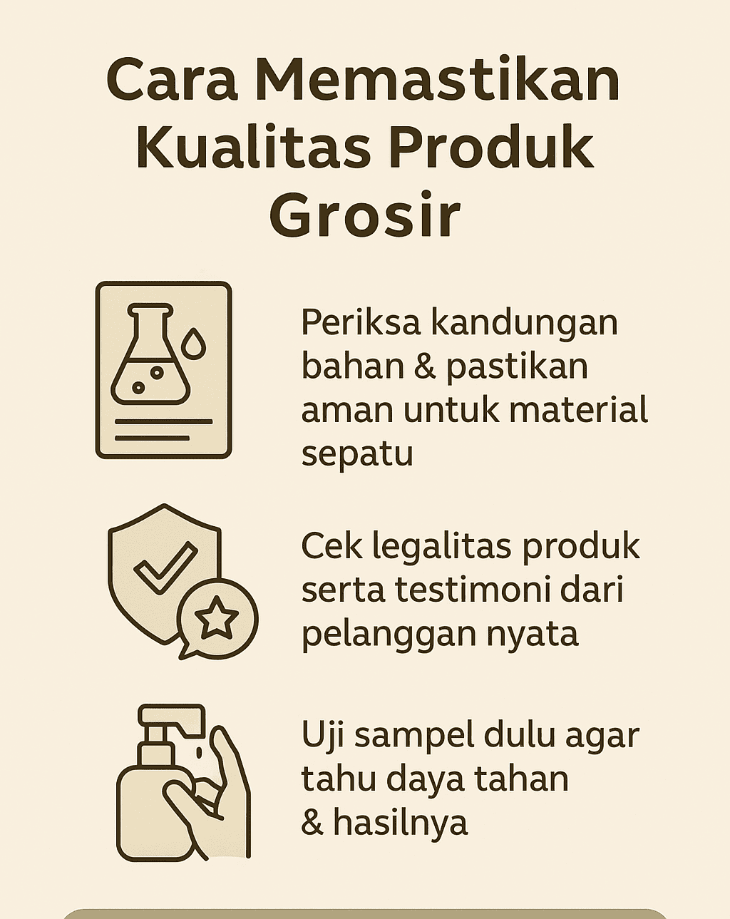 Infografik: Cara Memastikan Kualitas Produk Grosir