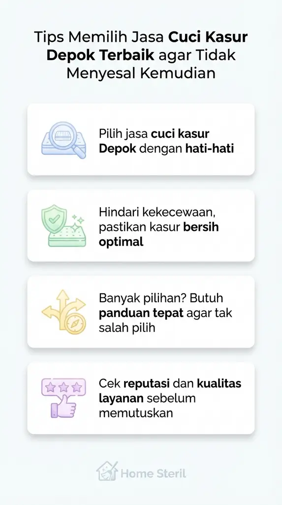 Tips Memilih Jasa Cuci Kasur Depok Terbaik agar Tidak Menyesal Kemudian
