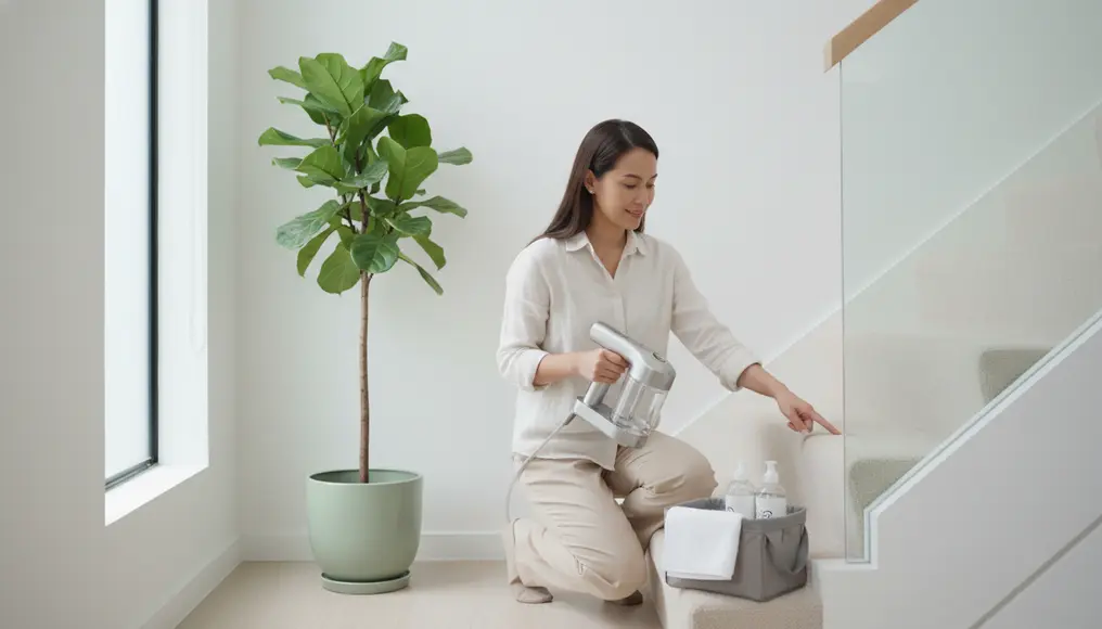 Cuci Karpet Tangga Permanen: Teknik & Alat Khusus yang Digunakan