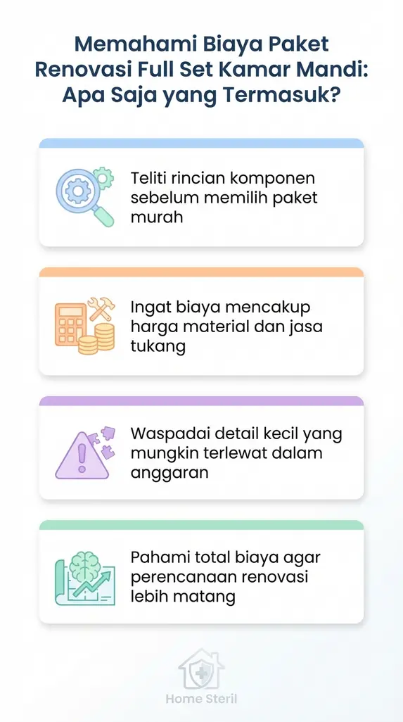 Memahami Biaya Paket Renovasi Full Set Kamar Mandi: Apa Saja yang Termasuk?