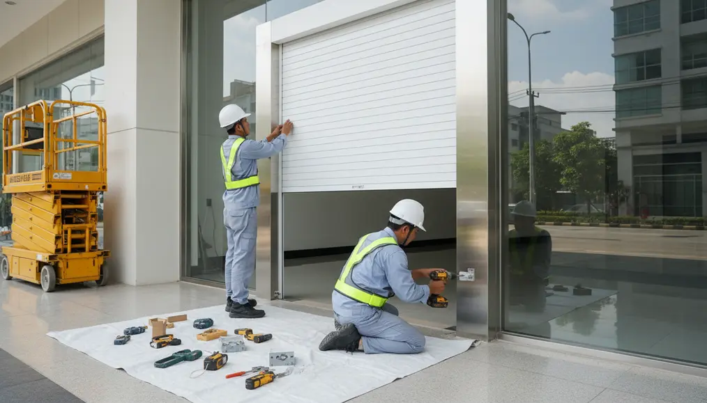 Proses Instalasi Rolling Door Baru yang Berpengalaman
