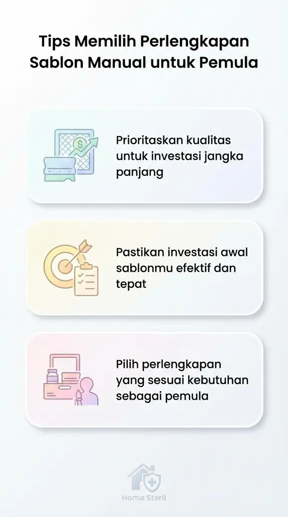 Tips Memilih Perlengkapan Sablon Manual untuk Pemula
