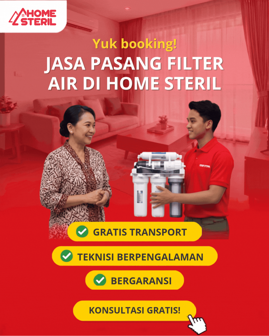 Jasa Pasang Filter Air di Homesteril.com