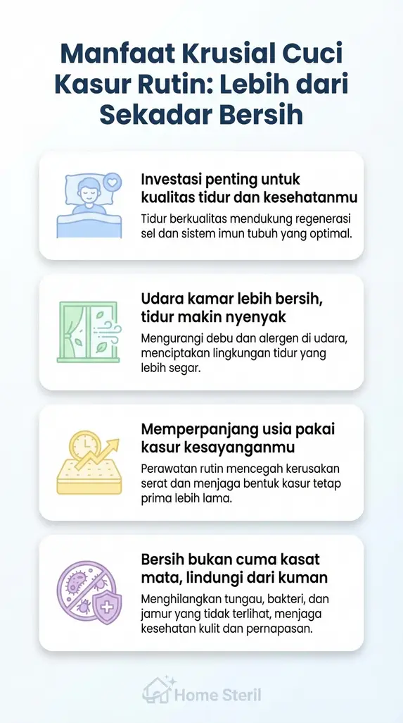 Manfaat Krusial Cuci Kasur Rutin: Lebih dari Sekadar Bersih