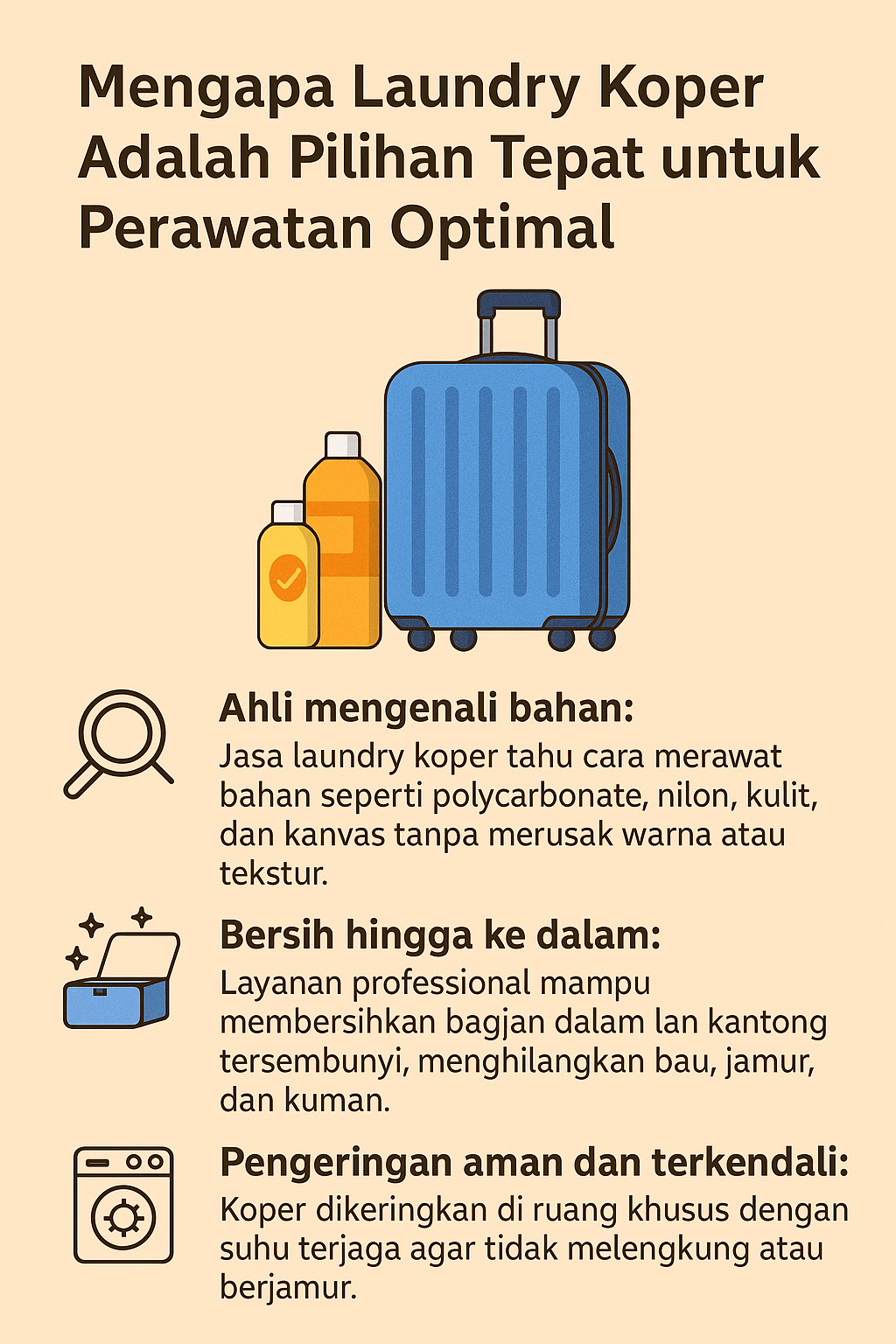 Mengapa Laundry Koper Adalah Pilihan Tepat untuk Perawatan Optimal