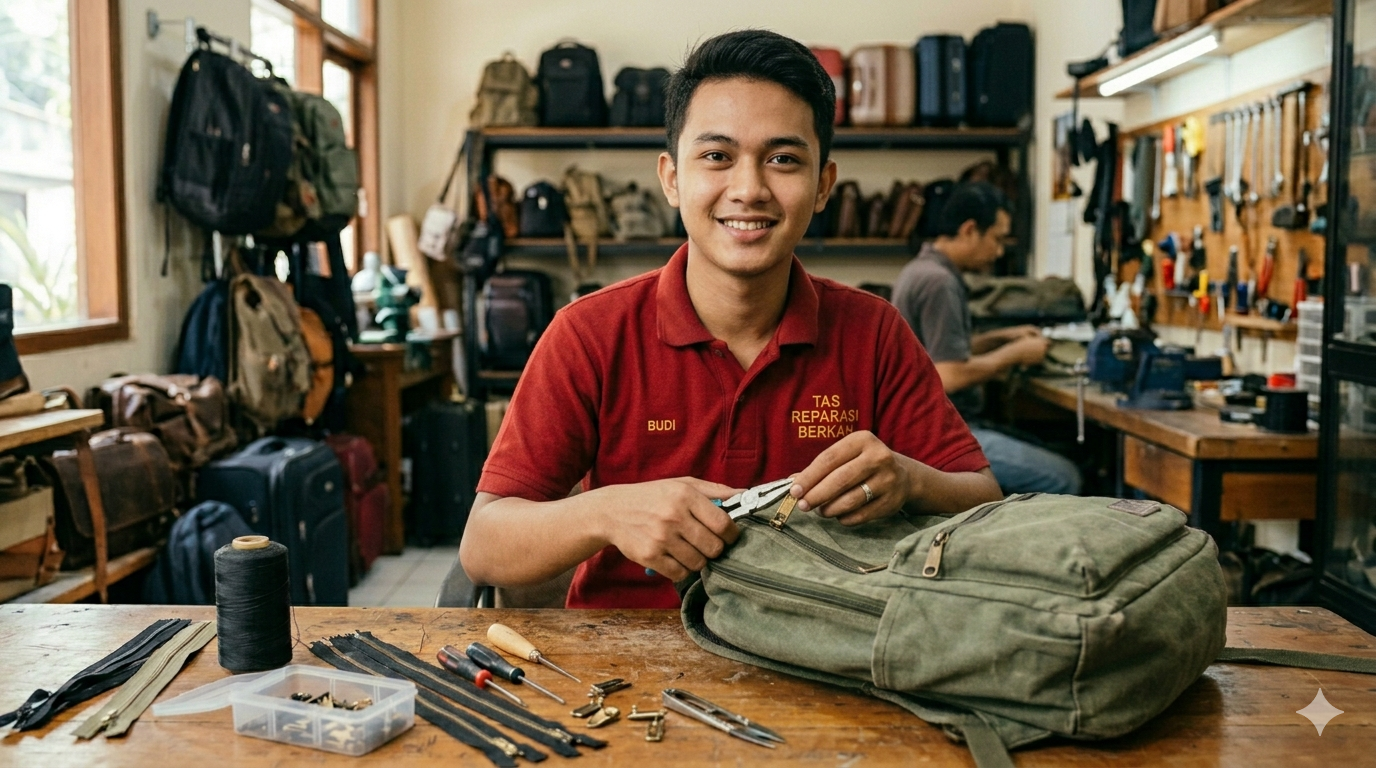 Tips merawat resleting tas agar awet