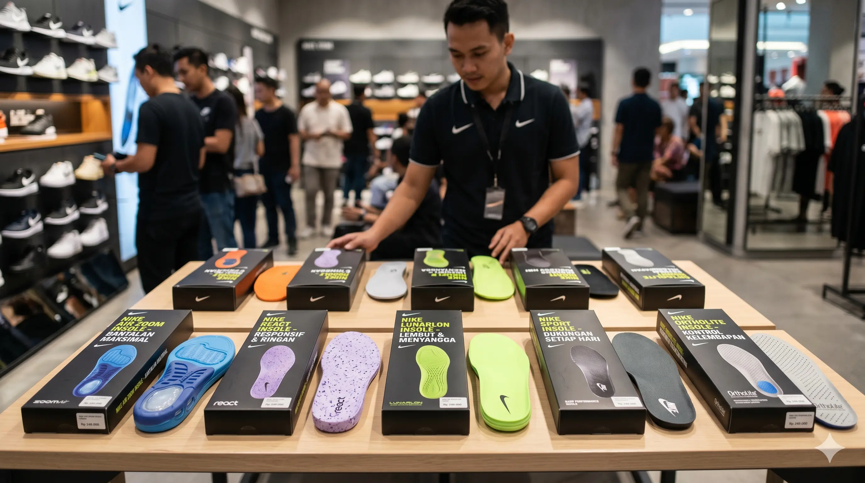 Perbedaan tipe insole sepatu Nike run dan lifestyle - sneakershoot.id