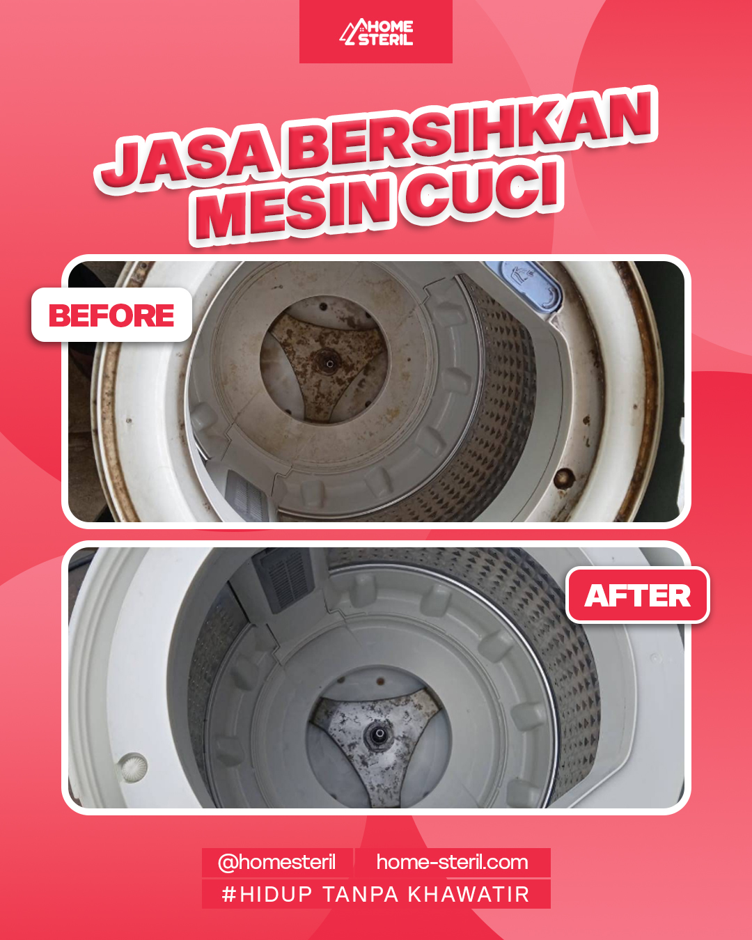 Before&After bersih mesin cuci homesteril.com