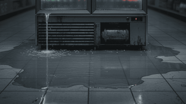 Kondensasi dan Kebocoran Air pada Chiller Showcase