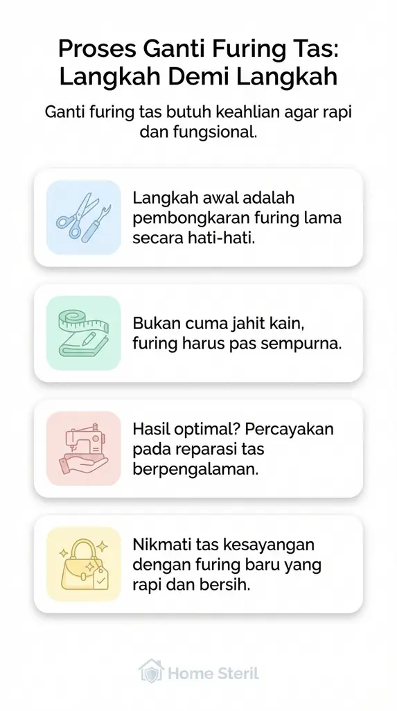 Proses Ganti Furing Tas: Langkah Demi Langkah