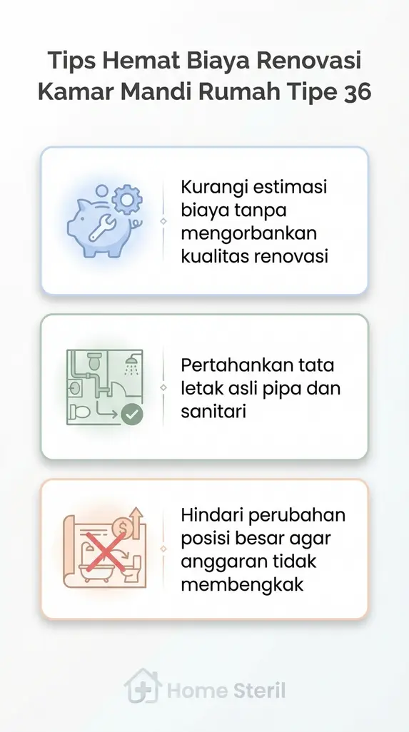 Tips Hemat Biaya Renovasi Kamar Mandi Rumah Tipe 36
