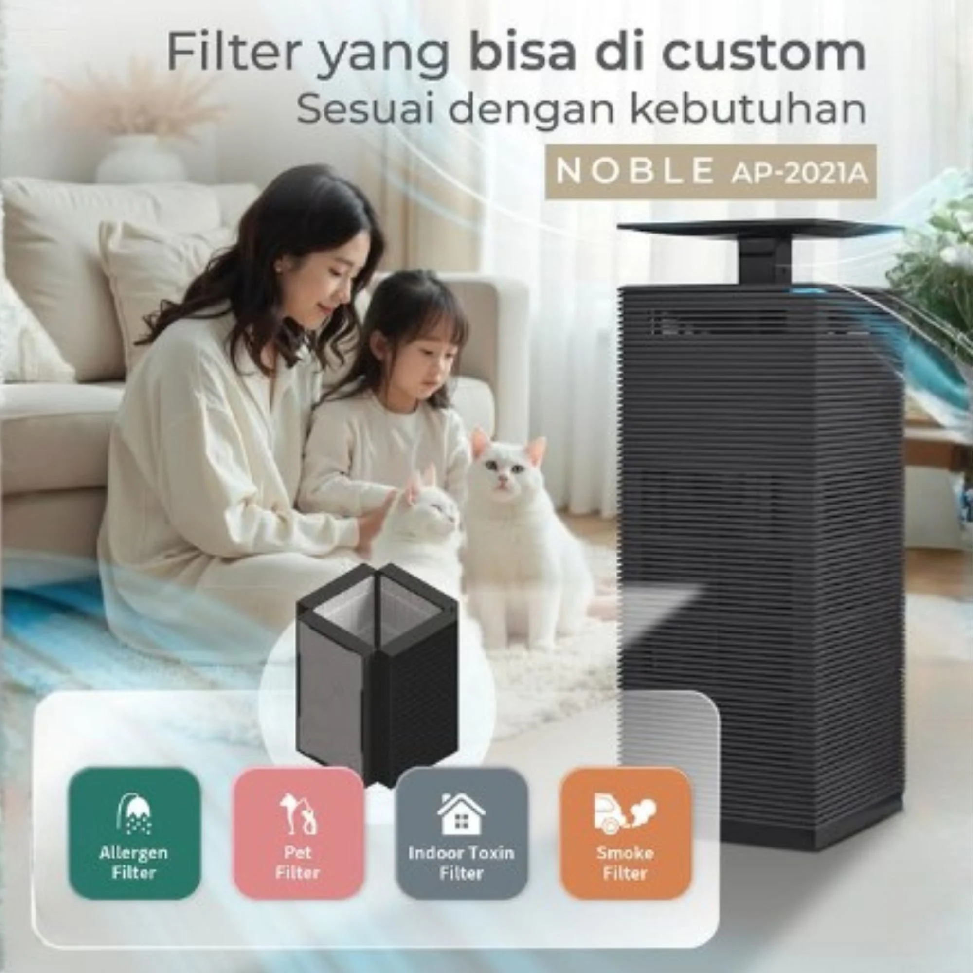 AIR PURIFIER TERBAIK: UDARA BERSIH BEBAS DEBU, BAKTERI & VIRUS | GRATIS INSTALASI DAN PERAWATAN