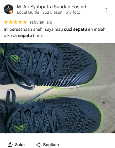 Testimoni Pelanggan Cuci Sepatu di SNEAKERSHOOT