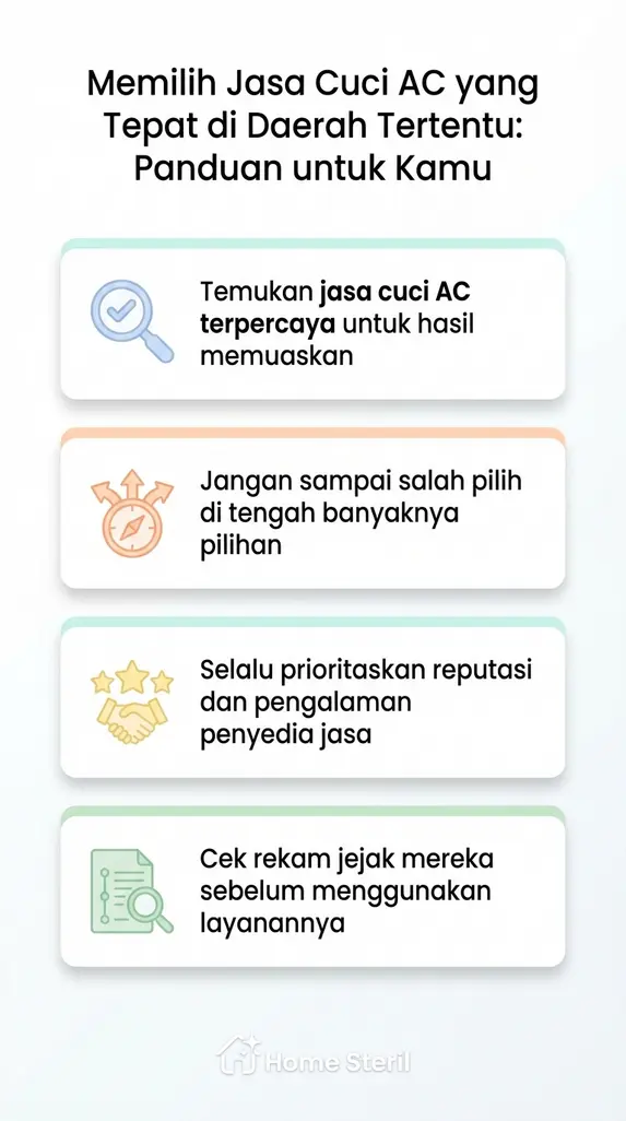 Memilih Jasa Cuci AC yang Tepat di Daerah Tertentu: Panduan untuk Kamu