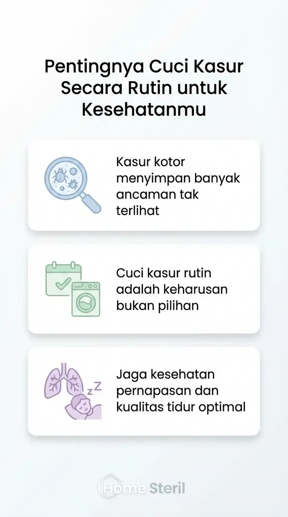Infografik: Pentingnya Cuci Kasur Secara Rutin untuk Kesehatanmu