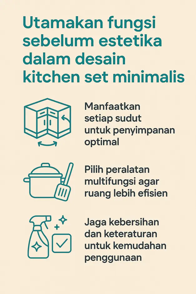 Tips Merancang Kitchen Set Minimalis yang Fungsional