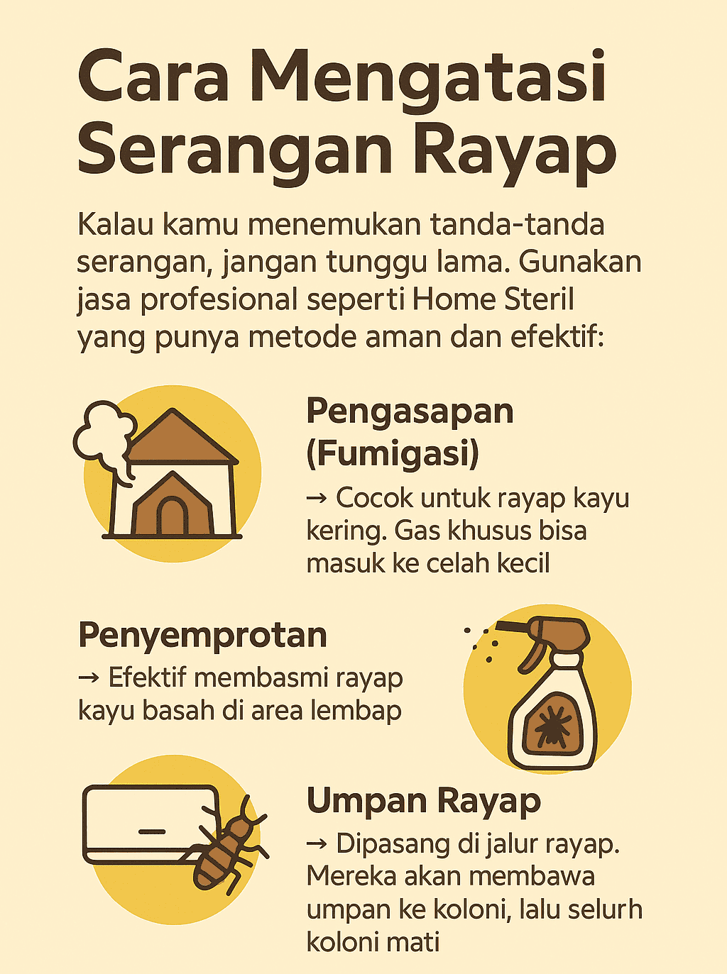 Infografik: Cara Mengatasi Serangan Rayap