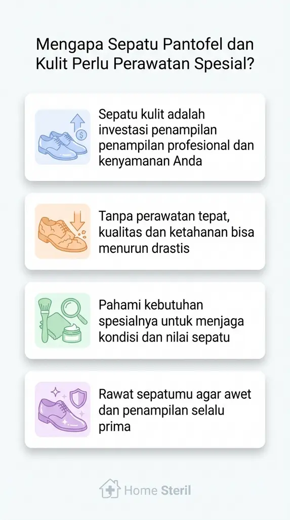 Mengapa Sepatu Pantofel dan Kulit Perlu Perawatan Spesial?