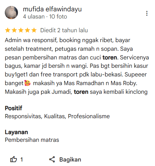 Testimoni 5 – Hemat Biaya dengan Pembersihan Rutin